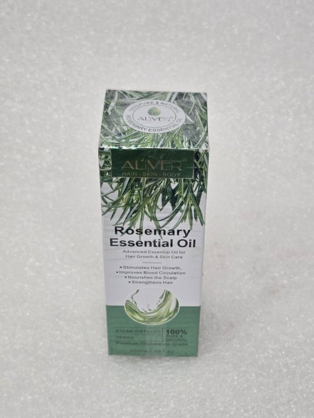 Rosemary Essential Oil By Aliver For Hair Growth Skin Care 100% Pure Vegan